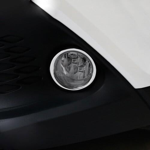 For Toyota CHR C-HR 2016-2018 ABS Chrome Front Fog Lamps Cover Trim Fog Lights Protector Moulding Sticker Car Accessories 2pcs