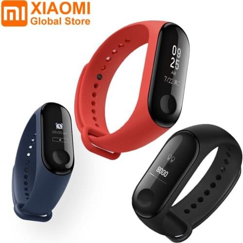 Global version Xiaomi Mi band 3 Smart Tracker Smart Wristband Fitness Bracelets Message Heart Rate Time Waterproof Bluetooth 4.2
