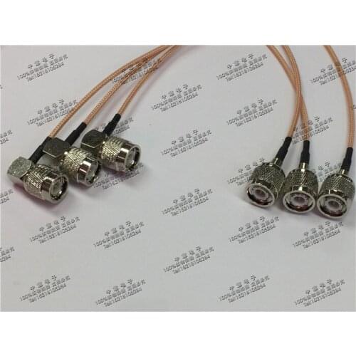 Intercom Feeder TNC / Tnc-jjw RF Coaxial Cable TNC Male to TNC Male Elbow Connector
