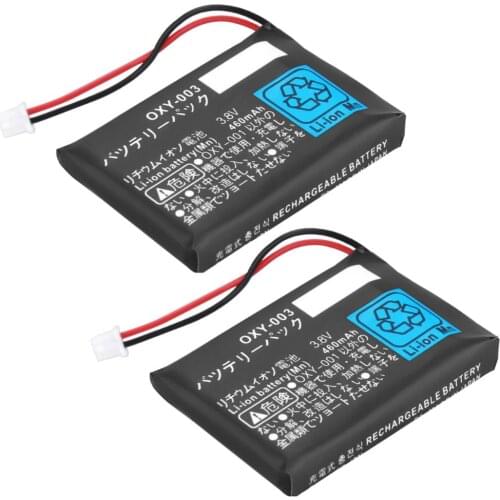 2 x 3.8V 460mAh Rechargeable Lithium-ion Battery Kit Pack for Nintendo GBM Game Boy Micro