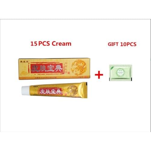 15PCS YIGANERJING Skin Psoriasis Cream Dermatitis Eczematoid Eczema Ointment Treatment Psoriasis Cream Skin Care Cream