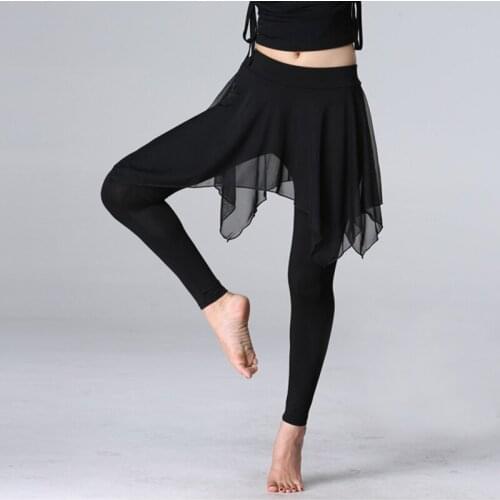 Latin Pant Training Leggings Performance Wear Irregular Latin Dance Trousers For Women Ballroom Costume Latin Practice Pants