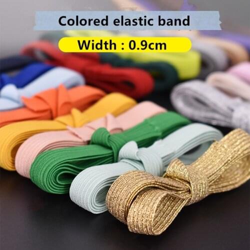 10meter DIY Sewing Supplies Elastic Tape/Hand made Belt/Colorful Elastic band/Webbing for clothing Colors Width 9MM