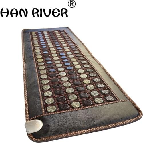 High Quality Jade tourmaline mattress bamboo carbon fiber cushion jade mattress jade cushion electric heated 50X150CM for Sale