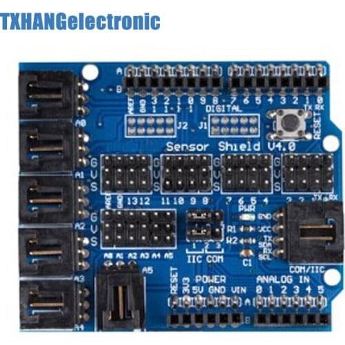 MEGA Duemilanove Sensor Shield V4 Digital Analog Module Servo Motor diy electronics