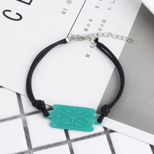 Fashion charm Hanreshe Turtle Ladybug Bracelet With Rope Tortoise Ladybug Anime Cosplay Jewelry for Green Bracelet gift Women