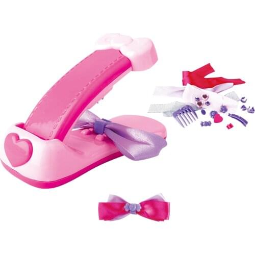 Hair Bow Making Kit for Kids to Make Bowknot Game, DIY Making Kit Bows Maker Kit Toy, Plastic Toys for Girls
