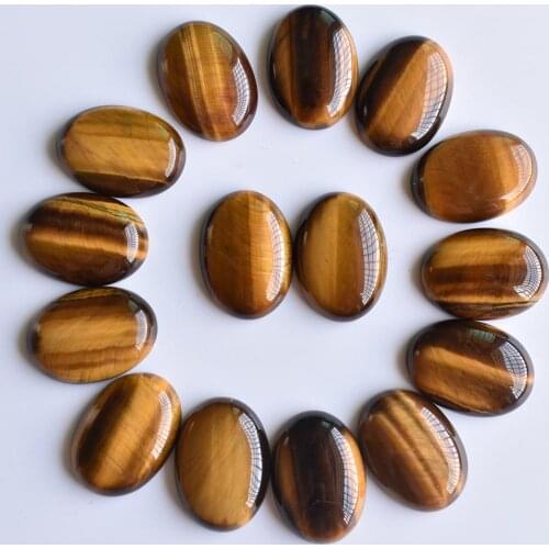 Wholesale high quality natural tiger eye stone Oval cabochon beads for jewelry Accessories making free shipping