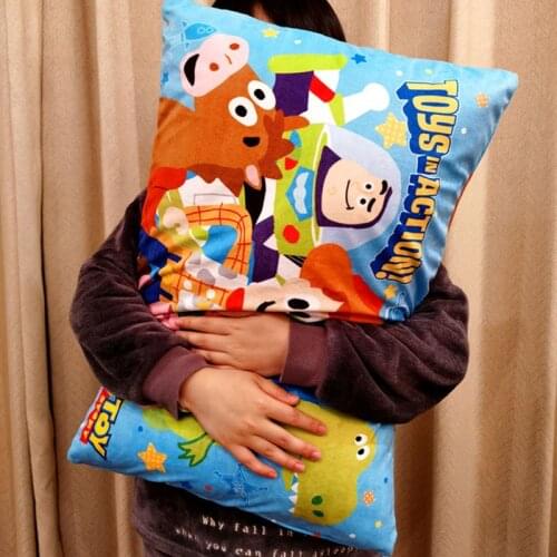 Disney Toy Story Plush Pillow Cover Toys Cute Cartoon Home Decoration Buzz lightyear Woody Rex Pillow Cover Plush Toys Gifts