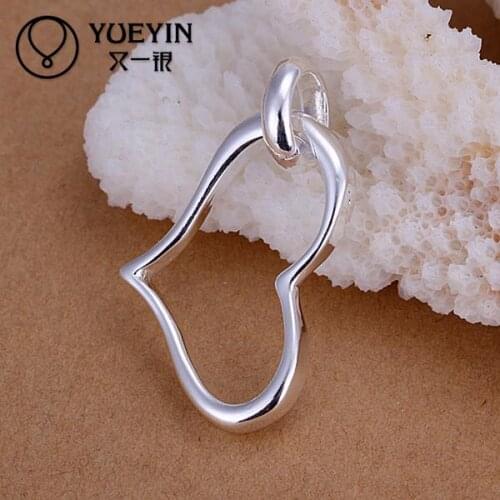 Silver plated pendant for women Necklace accessories Trendy wedding jewelry P080 Vintage beautifully unisex jewelry