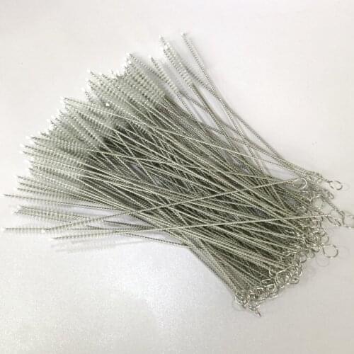 Quevinal DHL 5000pcs practical Straw Cleaning Brush Stainless Steel Wash Drinking Pipe Straw Brushes Brush Cleaner
