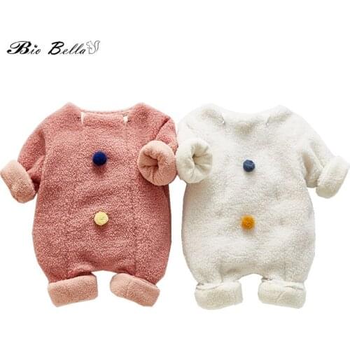 Winter Autumn Baby Romper Think Warm Caual Winter Overalls For Children 0-24 Month Baby Boy Girl Clothing Lovely Winter Outfits