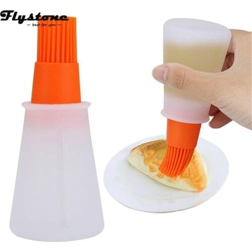 BBQ brush high temperature oil brush food grade silicone baking tools barbecue oil bottle brush Kitchen Accessories