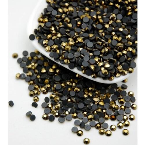 SS6 2.0mm 1440pcs/lot Shining Crystal Hot Fix Flatback Loose Glass Rhinestone For Clothes Bags Decoration Accessories Strass