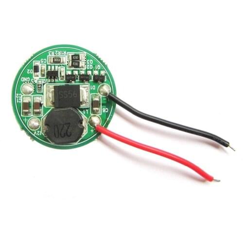 Input 12V~24V 27mm LED Driver For 1~3PCS Cree LED 10W XML T6 U2 XM-L2 flashlight 12V 24V Battery Car light