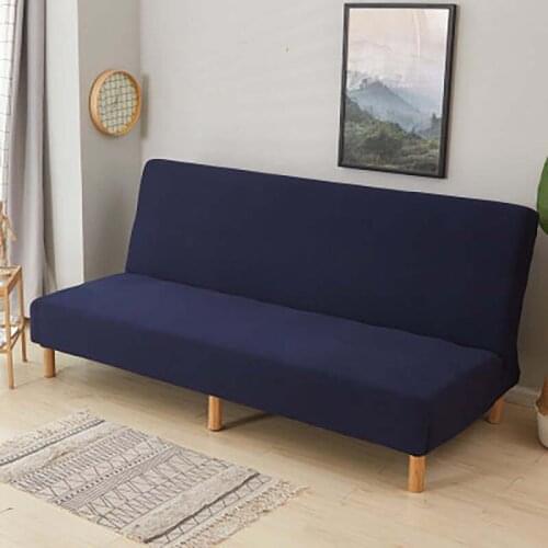 Waterproof Universal Armless Sofa Bed Cover Folding Modern Seat Slipcovers Stretch Covers Couch Protector Elastic Cover