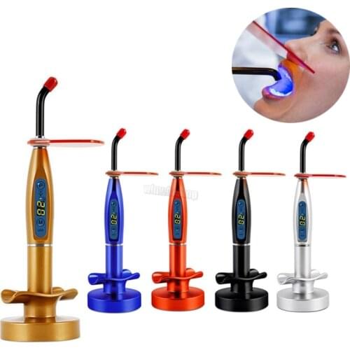 1 Set Colorful LED Curing Light Lamp Machine Resin Cure Dental Curing Lamp Solidify Polymer Based Restorative Materials