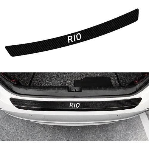 1X Rear Bumper Protector Trim Strip Anti-scratch Car paint protection for kia rio 3 4 X 2012 2014 2018 2019 Trunk Guard Plate