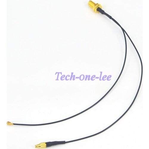 10 piece/lot RP-SMA to ipx RP SMA female to Y Type Dual MMCX Male + IPX ipx Adapter Connector Cable 1.13 Pigtail Cable