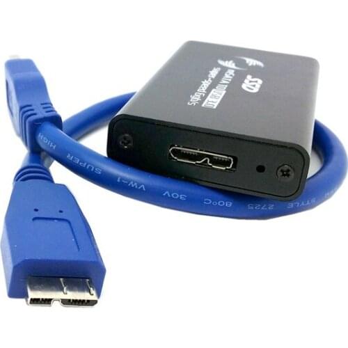 50mm mini PCI-E mSATA Solid State SSD to USB 3.0 hard disk case Enclosure