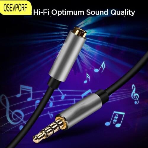 3.5 mm Jack Audio Extension Cable for Samsung Xiaomi Redmi Male to Female Aux Headphone Cord for Computer MP3 MP4 Player Adapter