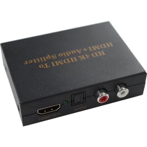 1pcs HDMI to HDMI Audio Converter Box Audio Splitter with spdif ,pass/2.0ch/5.1 ch audio model Support 4k 2k