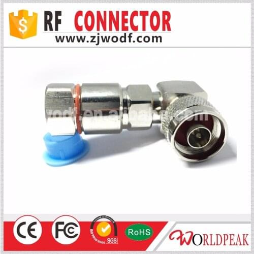 Free shipping 4 pcs N-Type male right angle for 1/2 superflexible feeder cable