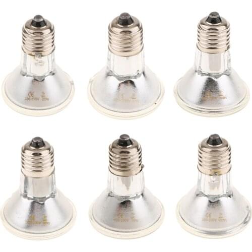 E27 Reptile Basking Spot Light Bulb Amphibian Vivarium UVA+Infrared Heat Emitter