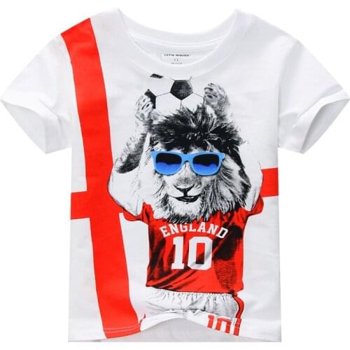 Hooyi Kids T-Shirt Boys Clothes Kid T Shirt Children Clothes Summer Short Sleeve Tee Shirts Kid Fashion Jersey Cotton Tops
