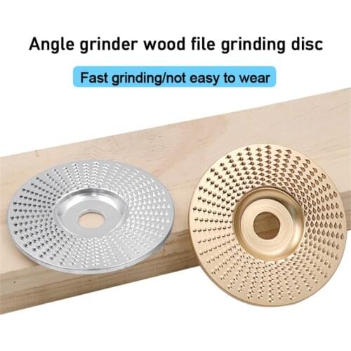 100mm Wood Shaping Disc Tungsten Carbide Wood Carving Disc Grinder Abrasive Disc Sanding Rotary Tool for Angle Grinder
