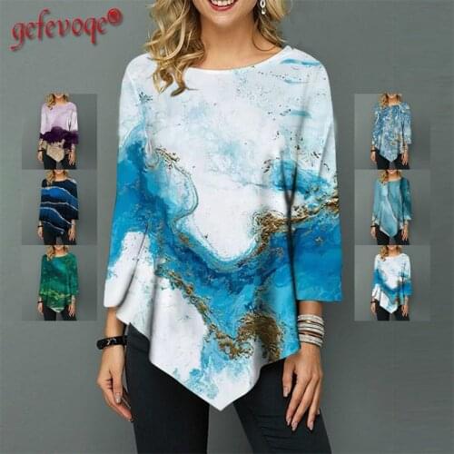 Autumn Women Harajuku Graphic Print T-shirt Vintage Fashion Aesthetic Streetwear Tops Round Neck Loose Casual Tee Shirts Female