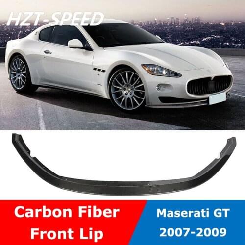 GT Carbon Fiber Front Shovel Chin Bumper Lip Diffuser For Maserati GT Coupe 2007-2009