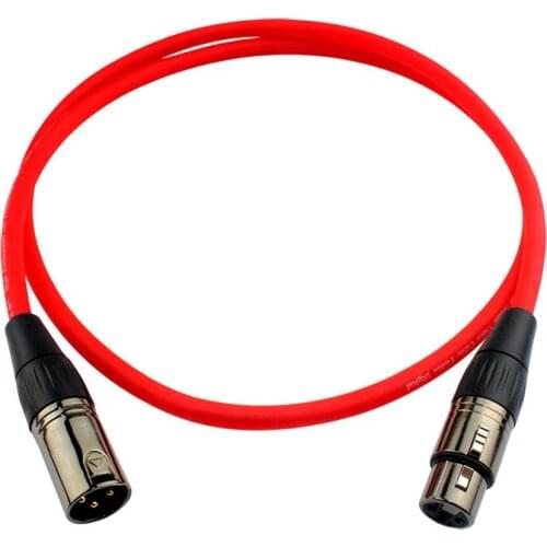 Silver plating Cable XLR 3Pin Jack to XLR 3P Male To Female Cable Audio Stereo Speaker Headphone Microphone 0.5M-30M