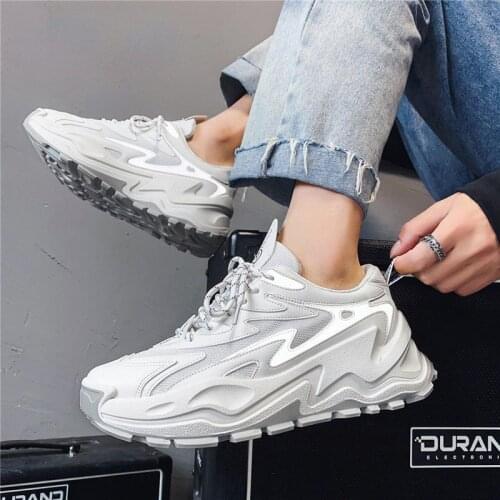 Multicolor Men Casual Sneakers Korean Version All-match Retro Harajuku Style Old Dad Shoes Student Thick-soled Casual Shoes Man