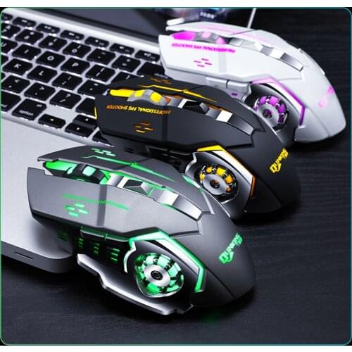 2.4G Wireless Mouse for PC Laptop Gamer 3200DPI 6 Buttons LED Gaming Mouse Desktop Computer Rechargeable Games Mice