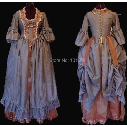 New Arrival!Long Sleeve Vintage costumes Victorian dresses 1860s Civil War Gown Historical dresses Retro regency dress HL-436