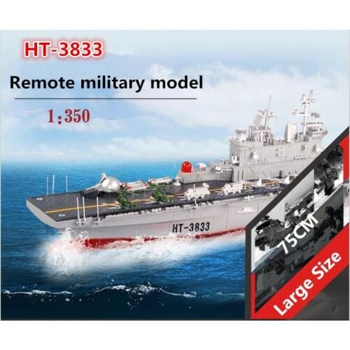 New RC warship ht-3833 2.4G wireless remote control 1:350 American hornet amphibiour assault remote control rc boat ship model