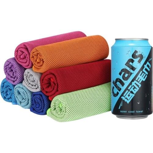 Ice Silk Fitness Cooling Towel Absorb Sweat Quick-dry Neck Cooler Wrap for Summer Heat Cool Bandana Scarf for Hot Weather Sports