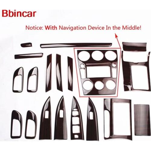 Bbincar ABS Wood Paint Interior Door Panel Front AC Vent Middle Armrest Box Rear Trim Cover Styling For Mazda 6 2006 to 2014