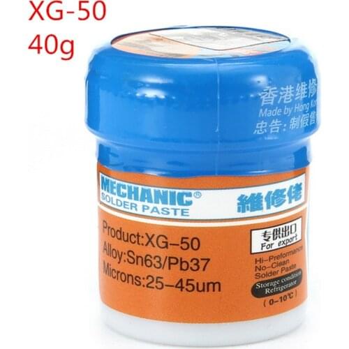 Soldering Paste Flux XG-80 XG-50 XG-30 Solder Tin Sn63/Pb67 For Hakko 936 TS100 Soldering iron Circuit Board SMT SMD Repair Tool
