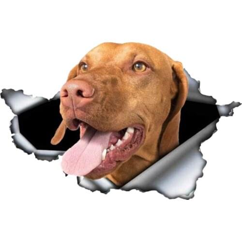 B0109# 13 cm 17 cm Removable Self-adhesive Decal PVC Pitbull Dog Car Sticker Waterproof Auto Decors on Bumper Rear Window