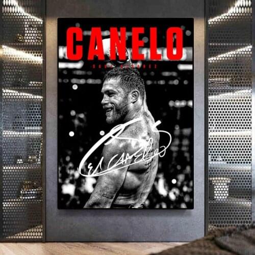 Boxer Star Canelo Saul Alvarez Painting Poster Printmaking HD Pictures Printed on Canvas Used for Room Home Decor Wall Art