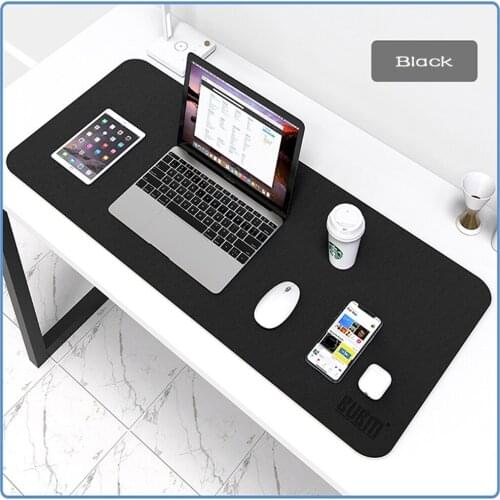 Desk Pad Protector PU Leather Desk Mat Desk Blotters Mouse Pad Organizer Comfortable Writing Pad Desk Decor for Office 40x80cm
