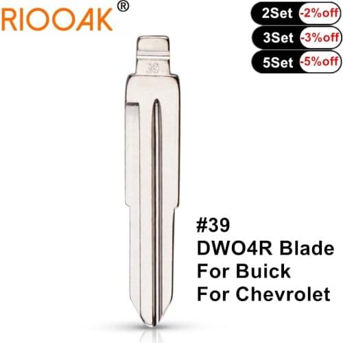 10pcs/lot #39 DWO4R Car Remote Metal Blank Uncut Flip KD VVDI Remote Key Blade For Buick HRV EXCELLE Chevrolet Lova