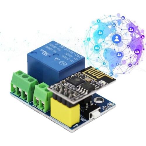Relay Module WIFI Smart Socket ESP8266 ESP-01S Relay Unlock Mobile Switch Remote Remote APP Home Smart Control Control Set N4M0