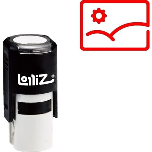 LolliZ Photo Self-Inking Rubber Stamp - Modern Symbol Series