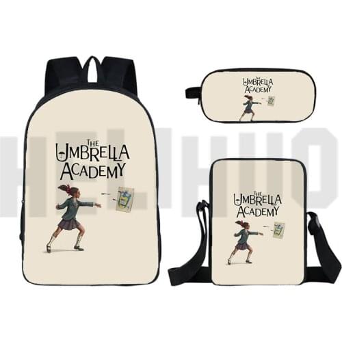 Mochila Para Hombre 3D Umbrella Academy Backpack Men Sac A Dos Anime Zipper Rucksacks Laptop Shoulder Bag Schoolbag Pencil Case