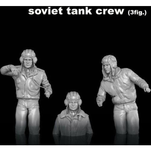 1/35 Soviet Tank Crew include 3 Resin figure Model kits Miniature gk Unassembly Unpainted