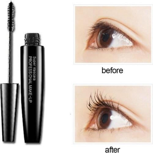 Lengthening Mascara Silicone Brush Head Cosmetic Black Curling Natural Eyelashes Waterproof Long Lasting 3D Mascara Makeup TSLM1