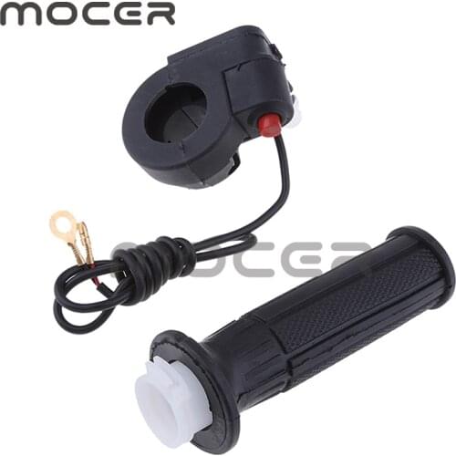 Universal Motorcycle 47 49cc Mini Moto Dirtbike Twist Throttle Grip Stop Kill Switch & Cable 22mm